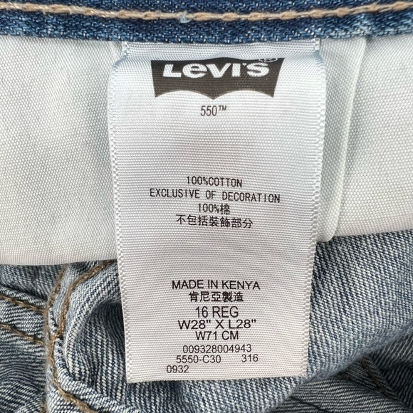 Levi’s 550 Relaxed Jeans Size 28 x 28 Boys - Picture 6 of 6